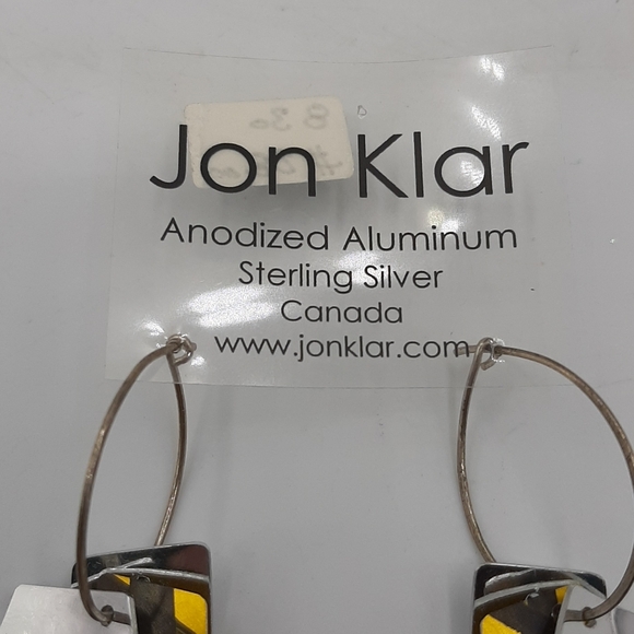 Jon Klar Earrings Anodized Aluminum Sterling Silver Canada - Picture 3 of 4
